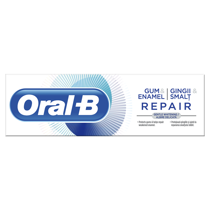 Pastă de dinți - ORAL B PASTA DE DINTI G&E REPAIR GENTLE WHITENING 75 ML, axafarm.ro