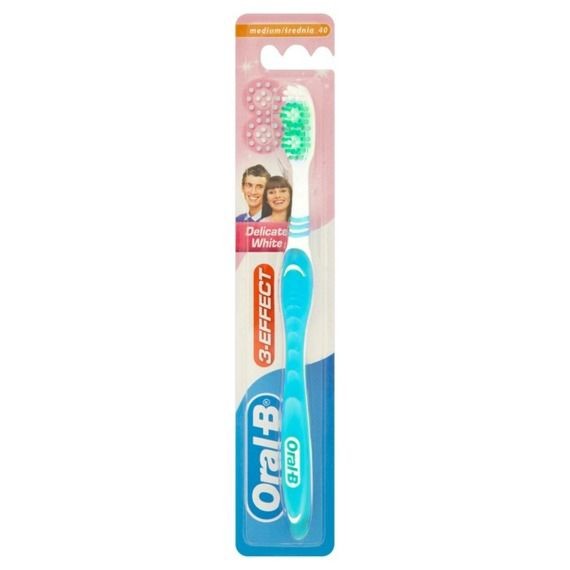 Periuța de dinți - ORAL B PERIUTA DINTI DELICATE WHITE, axafarm.ro