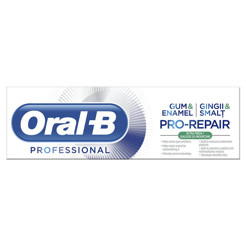 Pastă de dinți - ORAL B PROFESSIONAL PASTA DE DINTI G&E REPAIR 75 ML, axafarm.ro