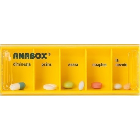 Diverse - ORGANIZATOR MEDICAMENTE ZILNIC ANABOX, axafarm.ro