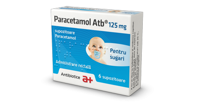 Medicamente fără prescripție medicală - PARACETAMOL ATB 125 mg x 6 SUPOZ. 125mg ANTIBIOTICE S A, axafarm.ro