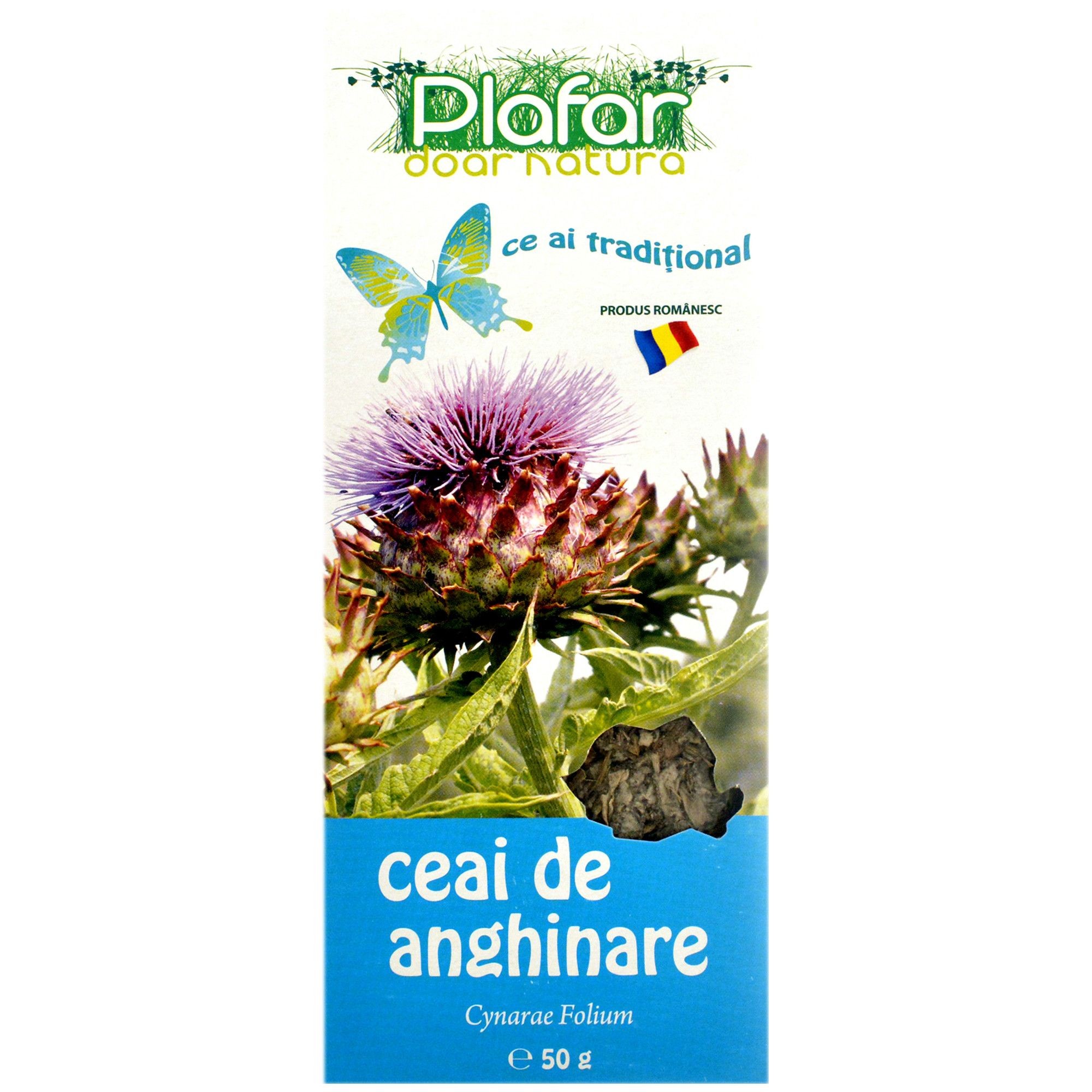 Ceaiuri - PLAFAR CEAI ANGHINARE 50GR, axafarm.ro