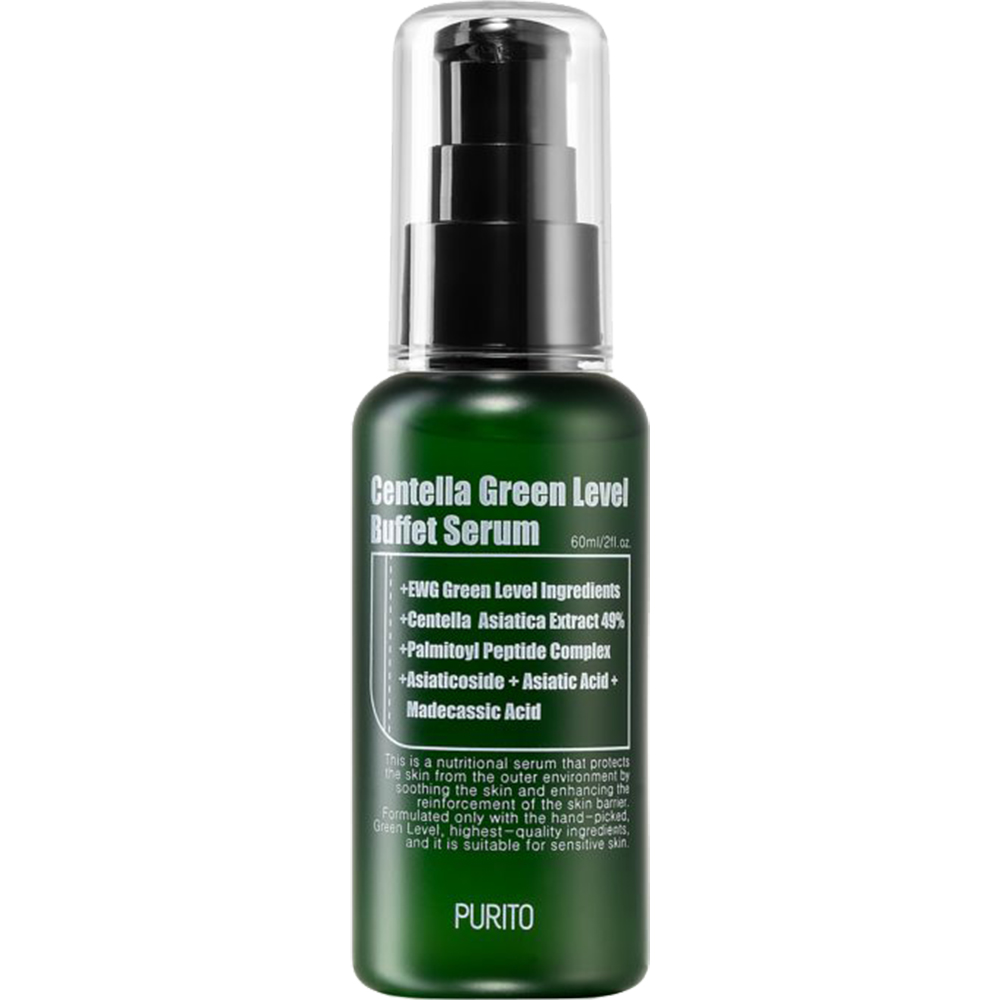 Mask bar - PURITO CENTELLA GREEN LEVEL BUFFET FACE SERUM 60ML, axafarm.ro