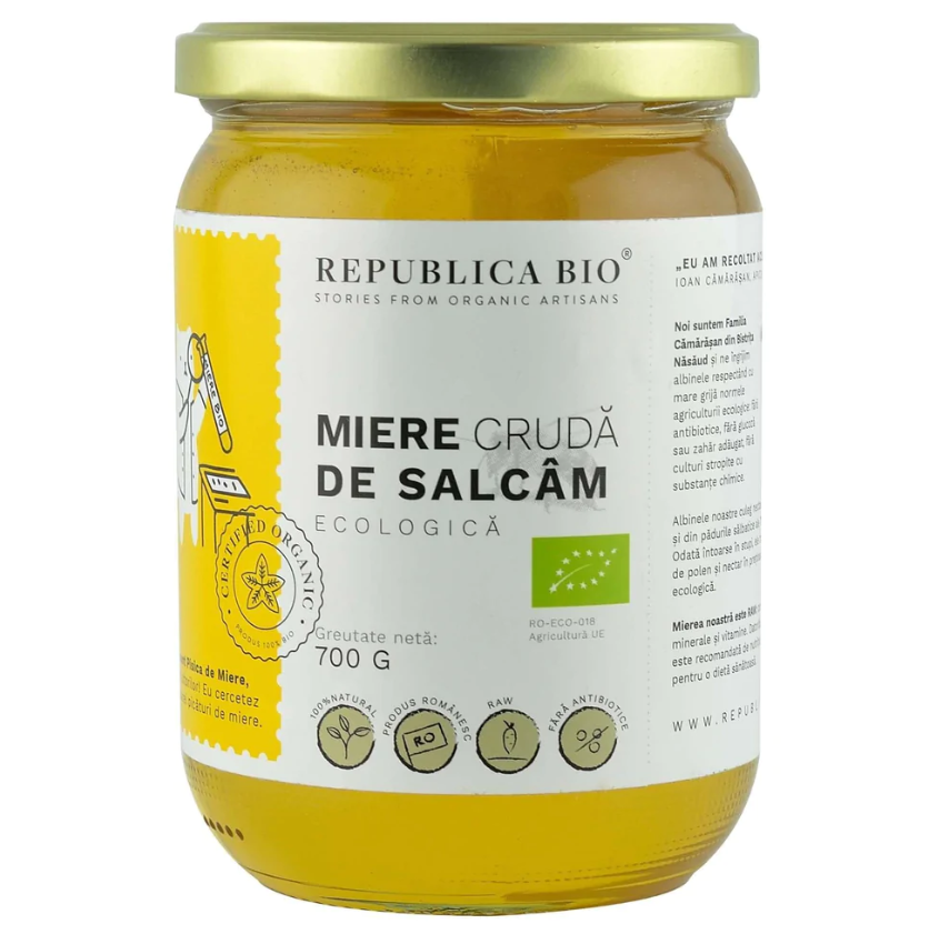 Nutriție - REPUBLICA BIO MIERE DE SALCAM ECOLOGICA 700G, axafarm.ro