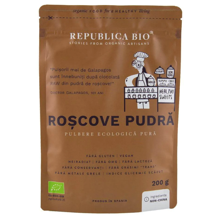 Import ERP - REPUBLICA BIO ROSCOVE, PULBERE ECOLOGICA PURA 200G, axafarm.ro