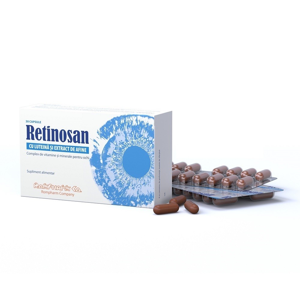Vitamine și minerale - RETINOSAN 30CP ROMPHARM, axafarm.ro