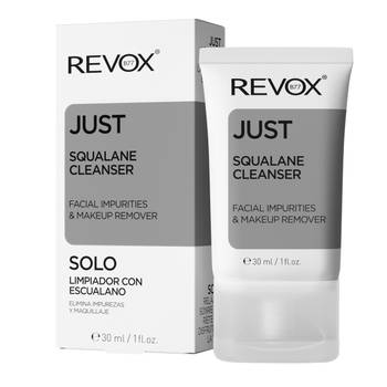 Curățare și demachiere - REVOX JUST SQUALANE CLEANSER FACIAL IMPURITIES&MAKE-UP REMOVER 30ML, axafarm.ro