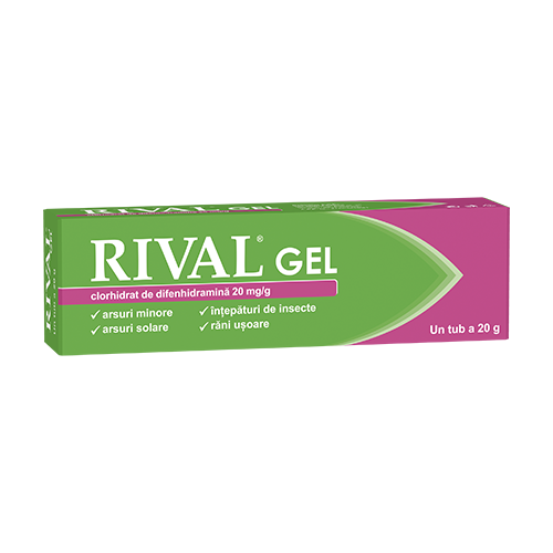 Medicamente fără prescripție medicală - RIVAL 20 mg/g x 1 GEL 20mg/g FITERMAN PHARMA S R, axafarm.ro