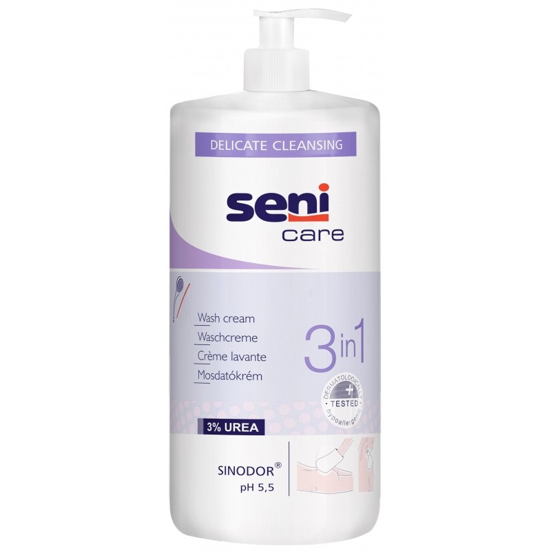 Scutece pentru adulți - SENI CARE CREMA CURATARE CORP 3IN1 1000ML, axafarm.ro
