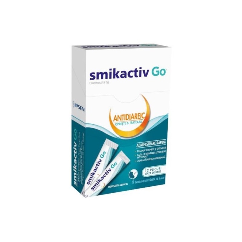 Afecțiuni digestive - SMIKACTIV GO X 12 PLICURI, axafarm.ro