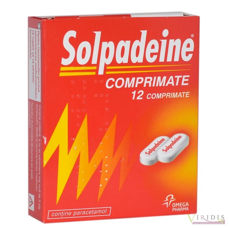 Medicamente fără prescripție medicală - SOLPADEINE x 12 COMPR. FARA CONCENTRATIE HIPOCRATE 2000 SRL, axafarm.ro