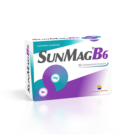 Vitamine și minerale - SUN WAVE SUNMAG B6 30CP, axafarm.ro
