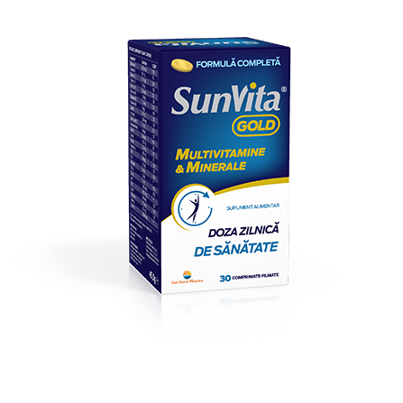Vitamine și minerale - SUNVITA GOLD X 30 CP. SUNWAVE, axafarm.ro