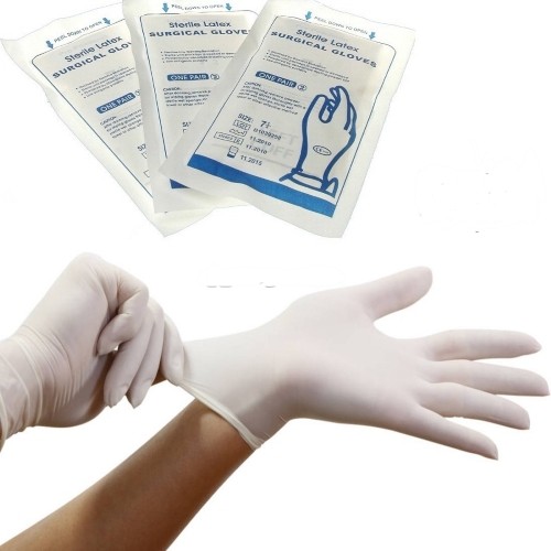 Consumabile medicale - TOP GLOVE MANUSI CHIRURGICALE STERILE LATEX PUDRATE 7.5 X 2BUC, axafarm.ro