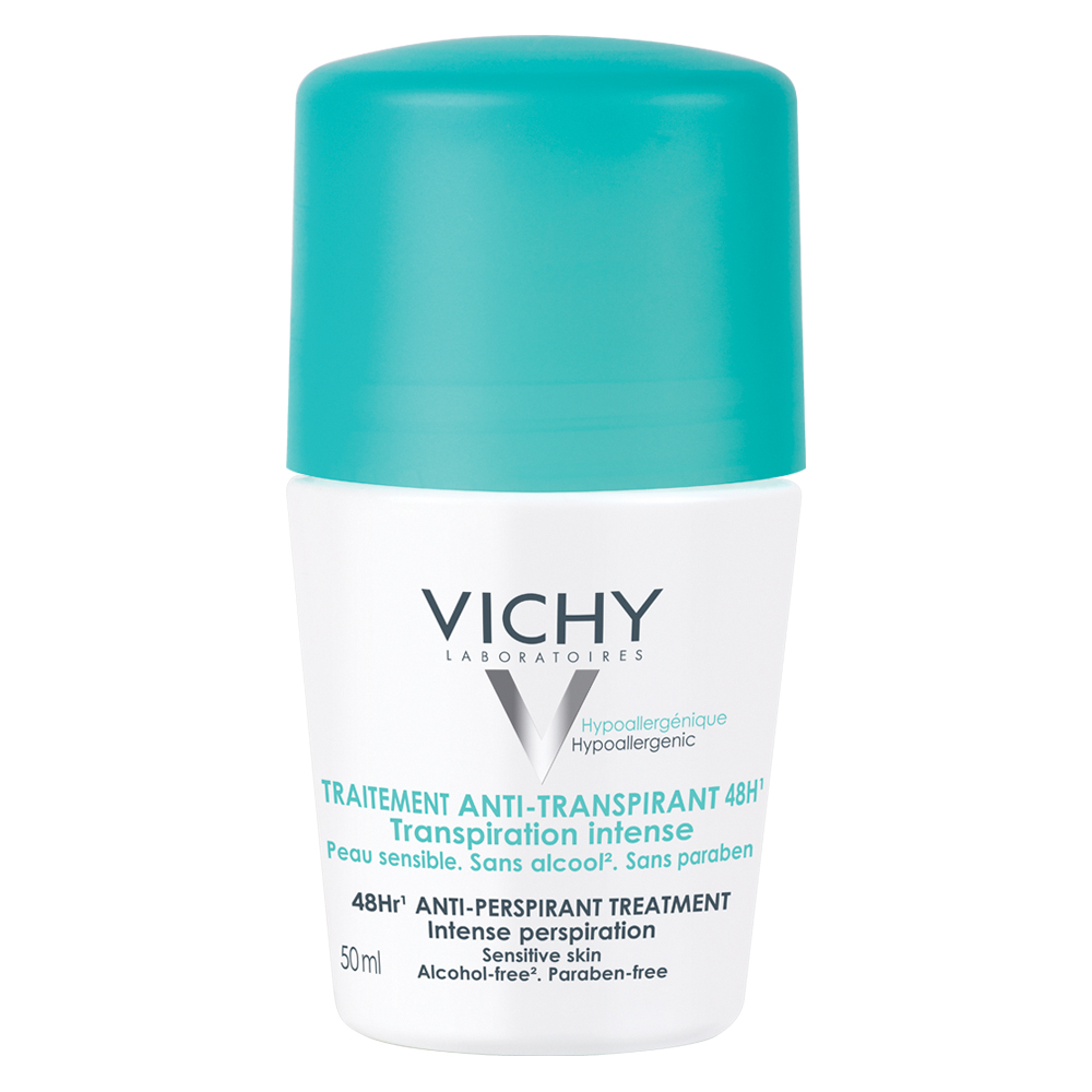 Deodorante - VICHY DEO ROLL ON ANTIPERSPIRANT SENSITIVE 48H CU PARFUM 50ML, axafarm.ro