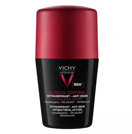 Deodorante - VICHY DEO ROLL ON ANTITRANSPIRANT CLINICAL CONTROL 96H 50ML, axafarm.ro