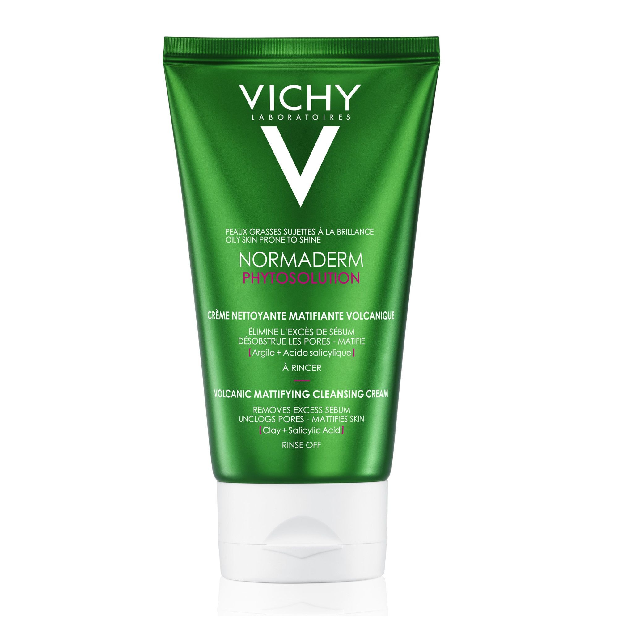 Ten acneic - VICHY NORMADERM PHYTOSOLUTION CREMA DE CURATARE MATIFIANTA 125ML, axafarm.ro