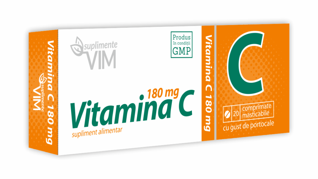 Imunitate - Vitamina C 180 mg x 20 cp VIM SUPLIMENTE, axafarm.ro