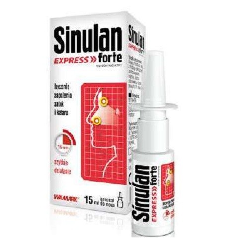 Spray și unguent nazal - WALMARK SINULAN EXPRESS FORTE SPRAY 15ML, axafarm.ro