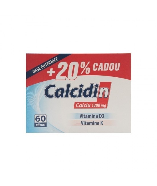 Vitamine și minerale - ZDROVIT CALCIDIN 60 PLICURI CADOU 20% CUT, axafarm.ro