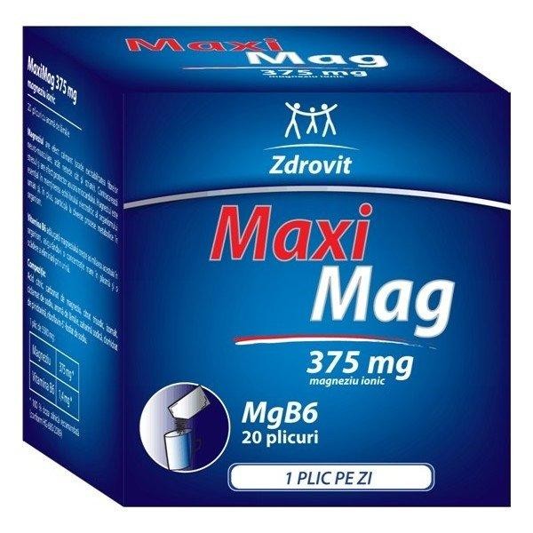 Vitamine și minerale - ZDROVIT MAXIMAG 375MG 20 PLICURI, axafarm.ro