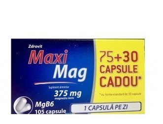 Vitamine și minerale - ZDROVIT MAXIMAG 75CPS + 30CPS CADOU, axafarm.ro