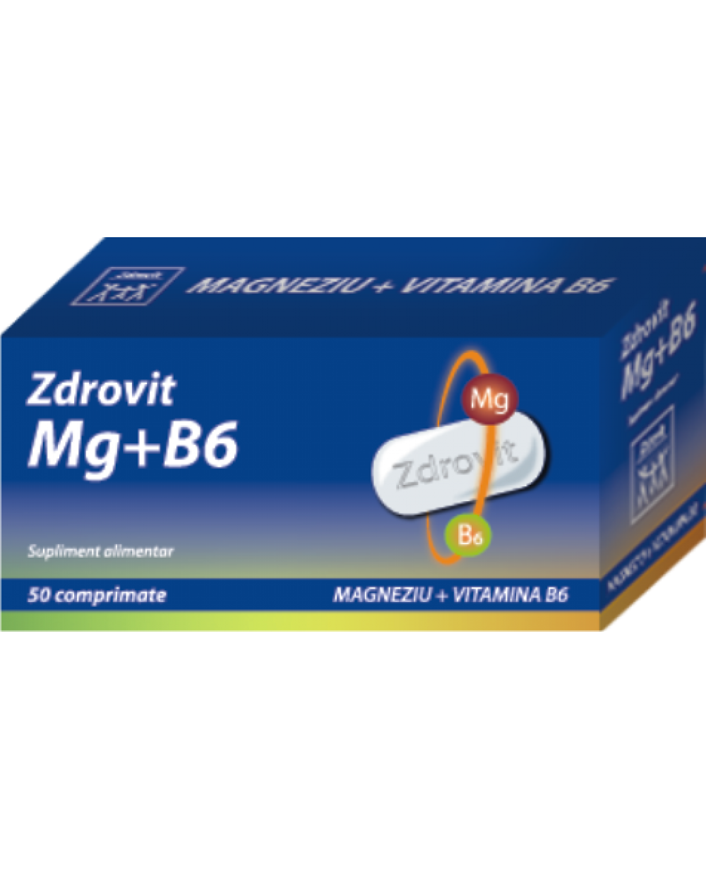 Vitamine și minerale - ZDROVIT MG + B6 50CP, axafarm.ro