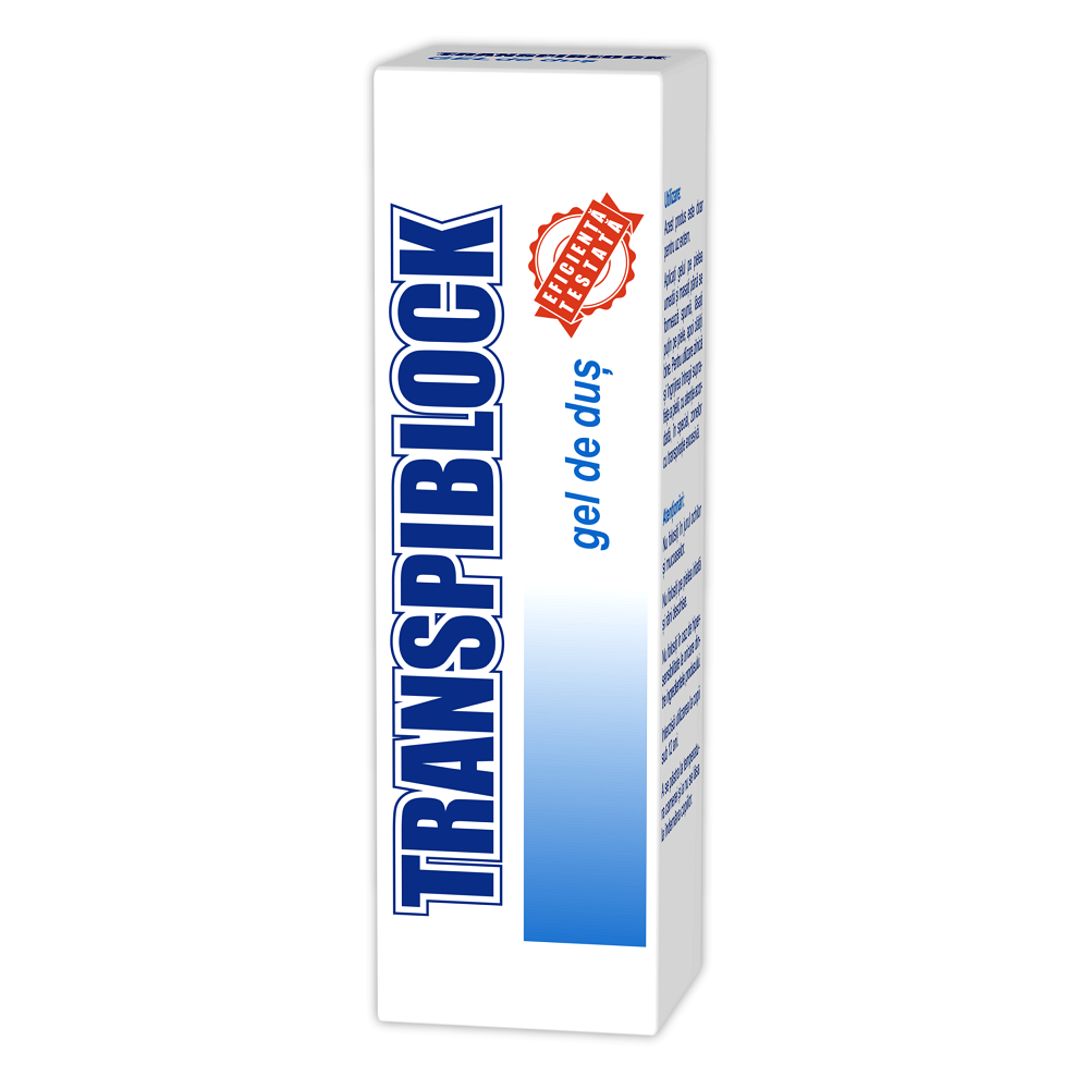 Deodorante - ZDROVIT TRANSPIBLOCK GEL DE DUS 200 ML, axafarm.ro