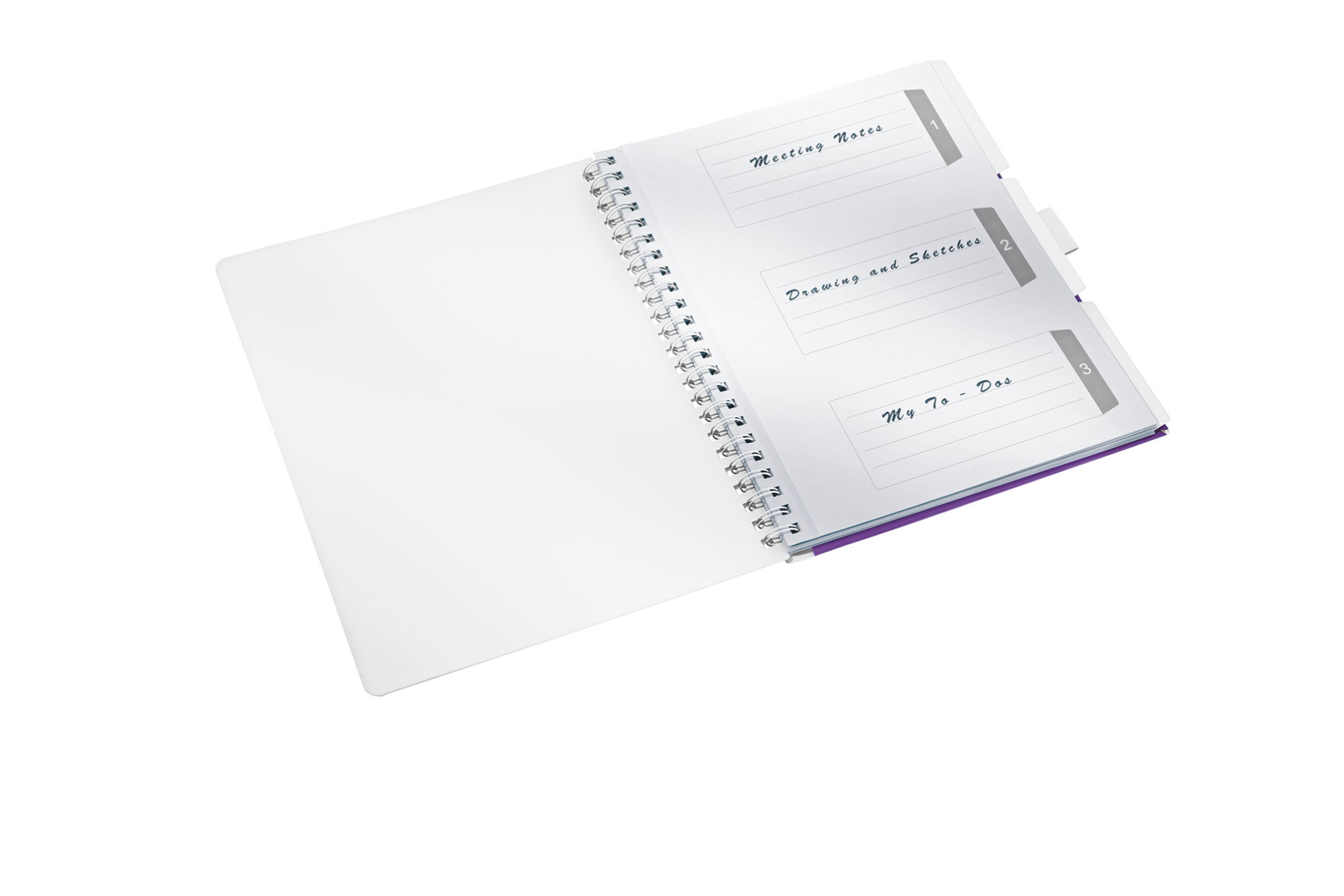 Caiet birou spira a4 dictando mov coperta pp be mobile wow leitz [2]