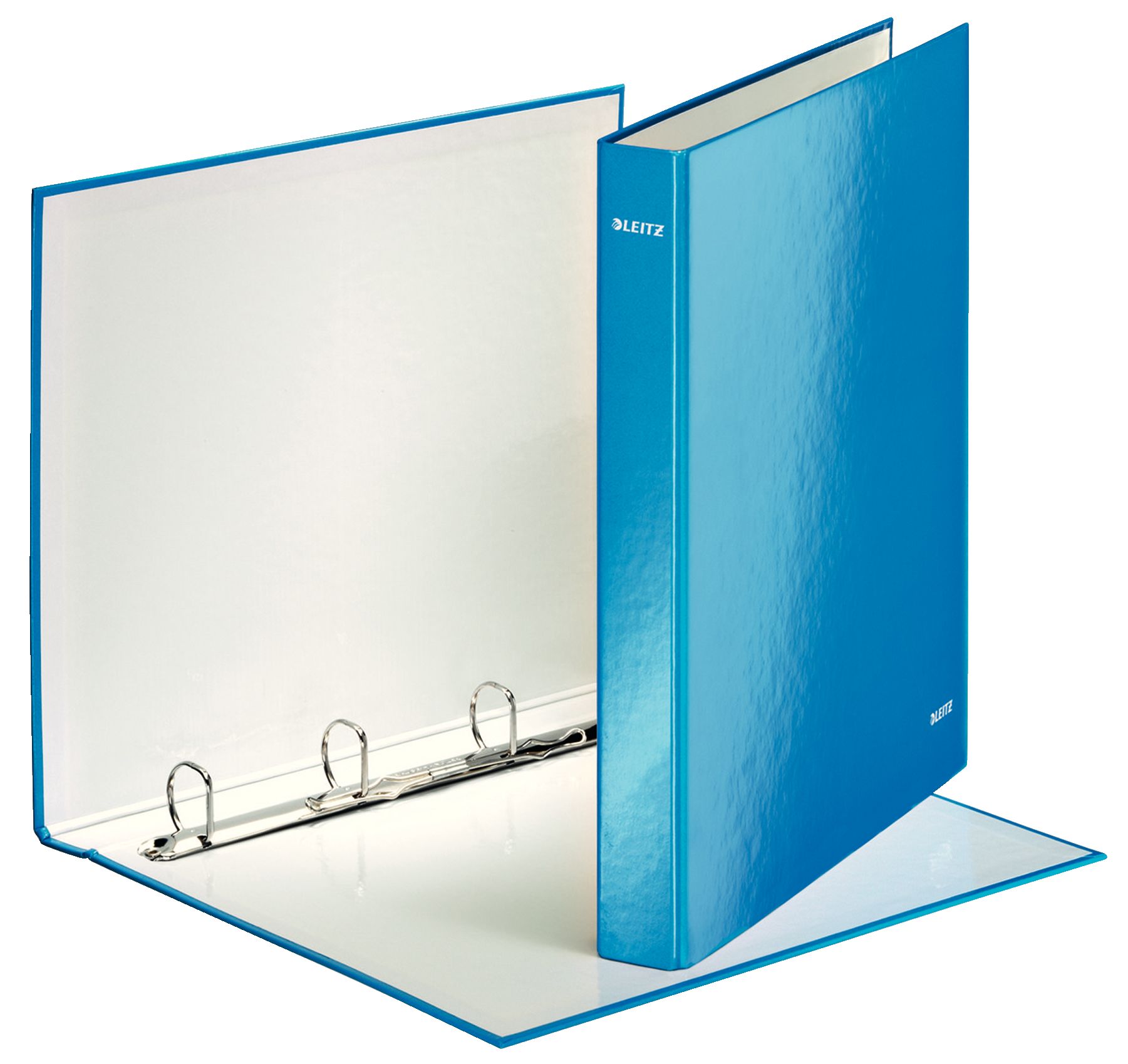 Caiet mecanic a4 4 inele 25mm/40mm albastru metalizat wow leitz [1]