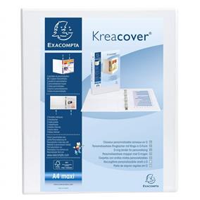 Caiete mecanice - Caiet mecanic a4+ 4 inele 44 mm 2 buzunare kreacover exacompta
