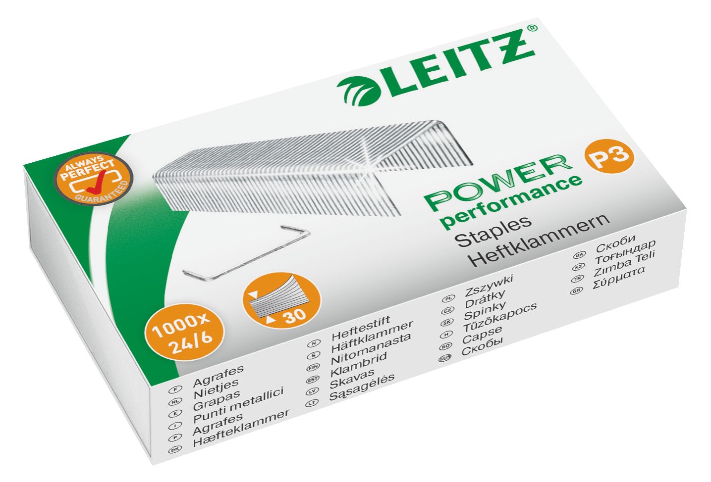 Capse 24/6 30 Coli 1000/Cutie Leitz