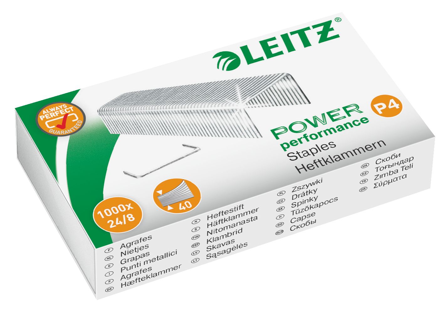 Capse 24/8 40 Coli 1000/Cutie Leitz