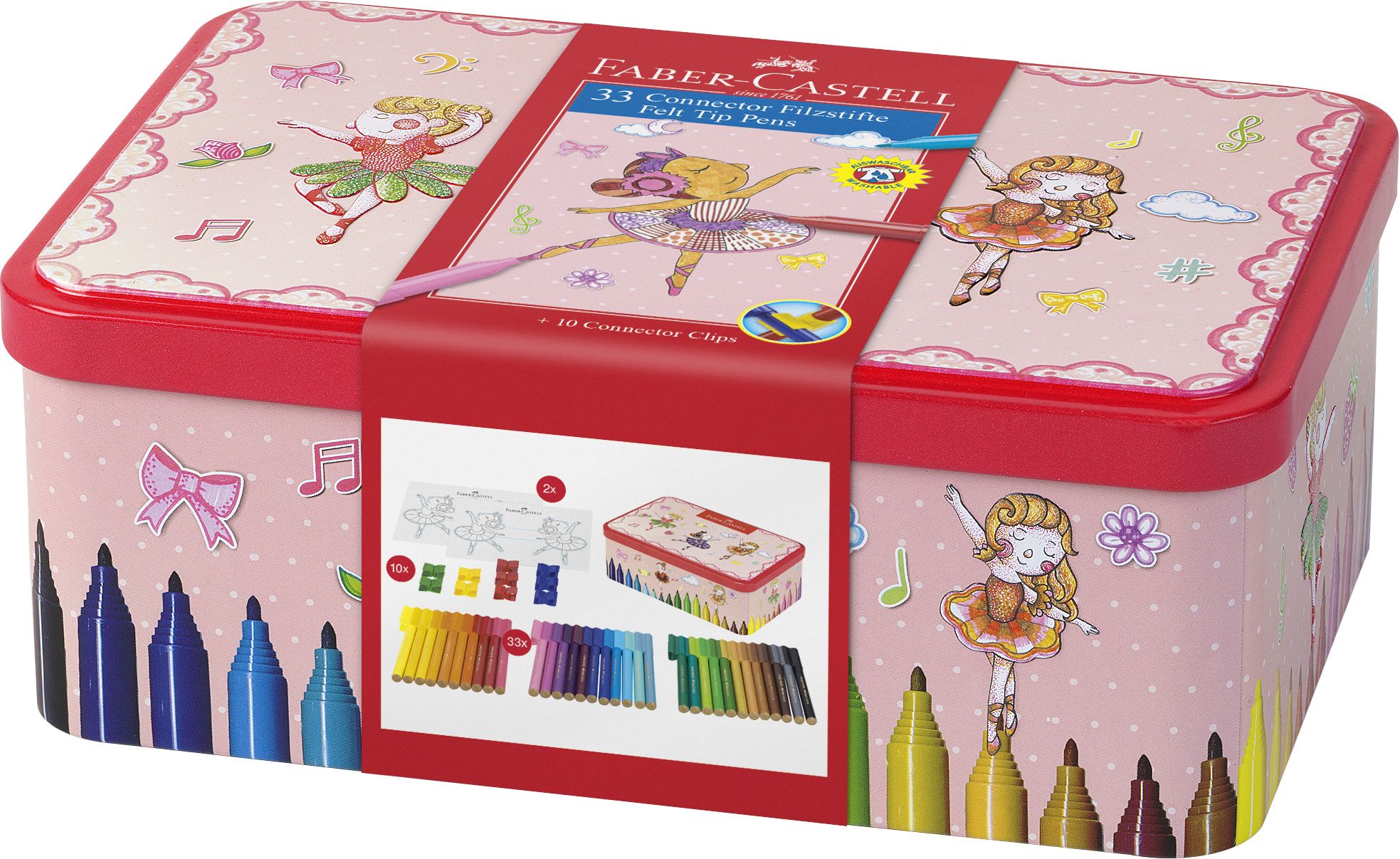 Carioca 33 Culori Ballerina BOX Connector Faber-castell
