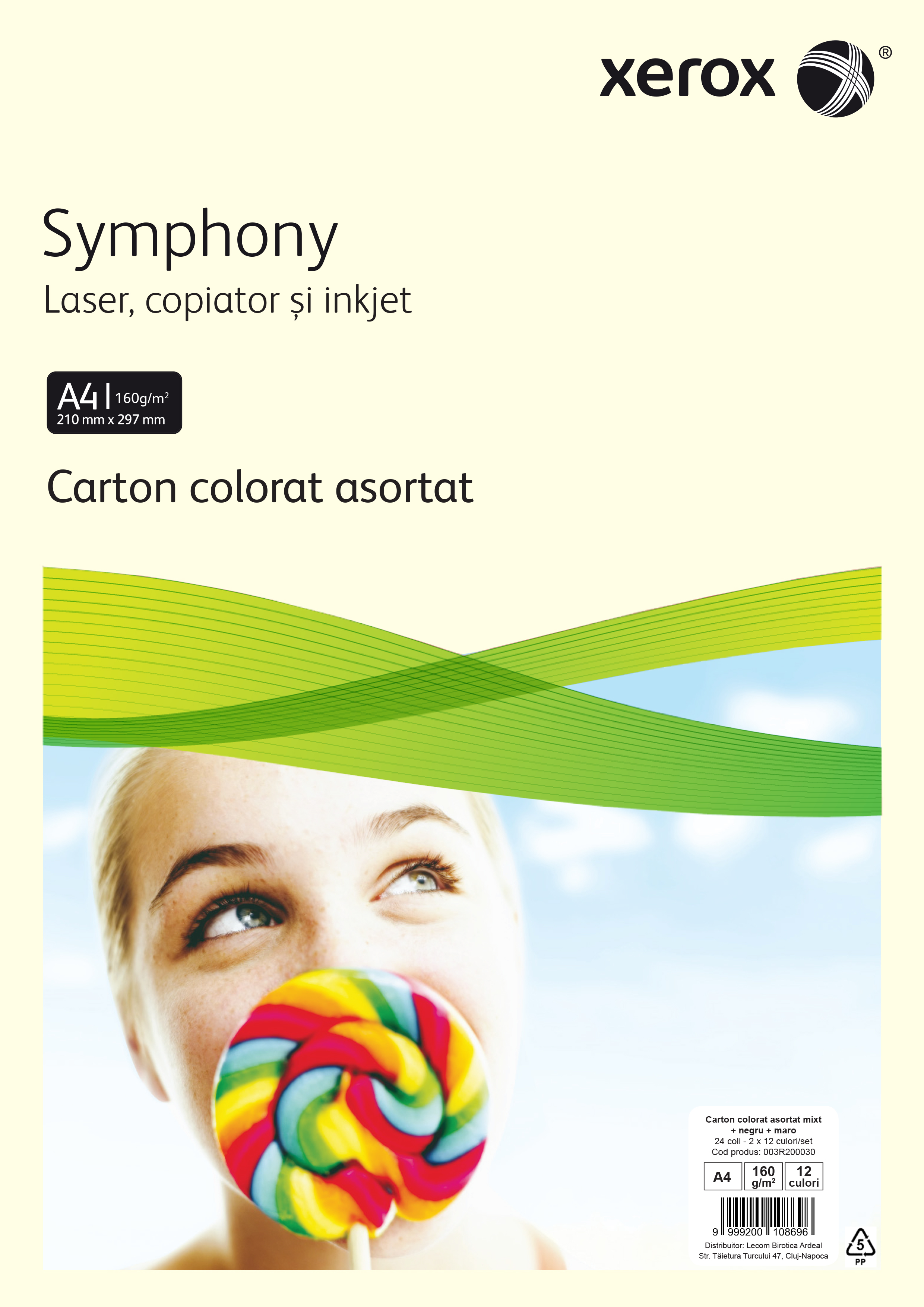 CARTON COPIATOR A4 AS MIXT+NEGRU+MARO 160G 2*12 CUL 24/TOP XEROX