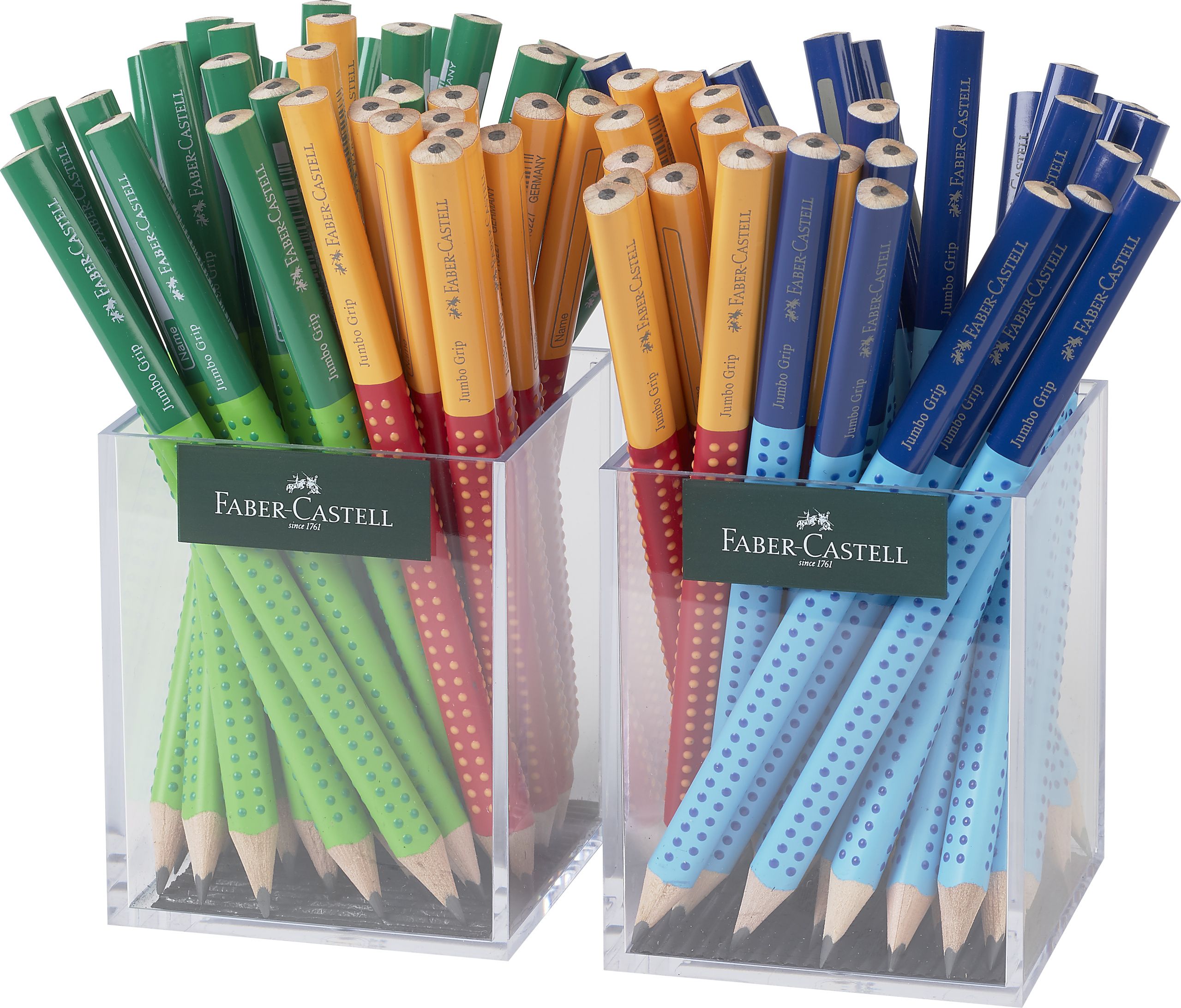 Faber-Castell Creion Grafit Fara Guma Jumbo Two Tone 2*36 Cutie Plastic Faber