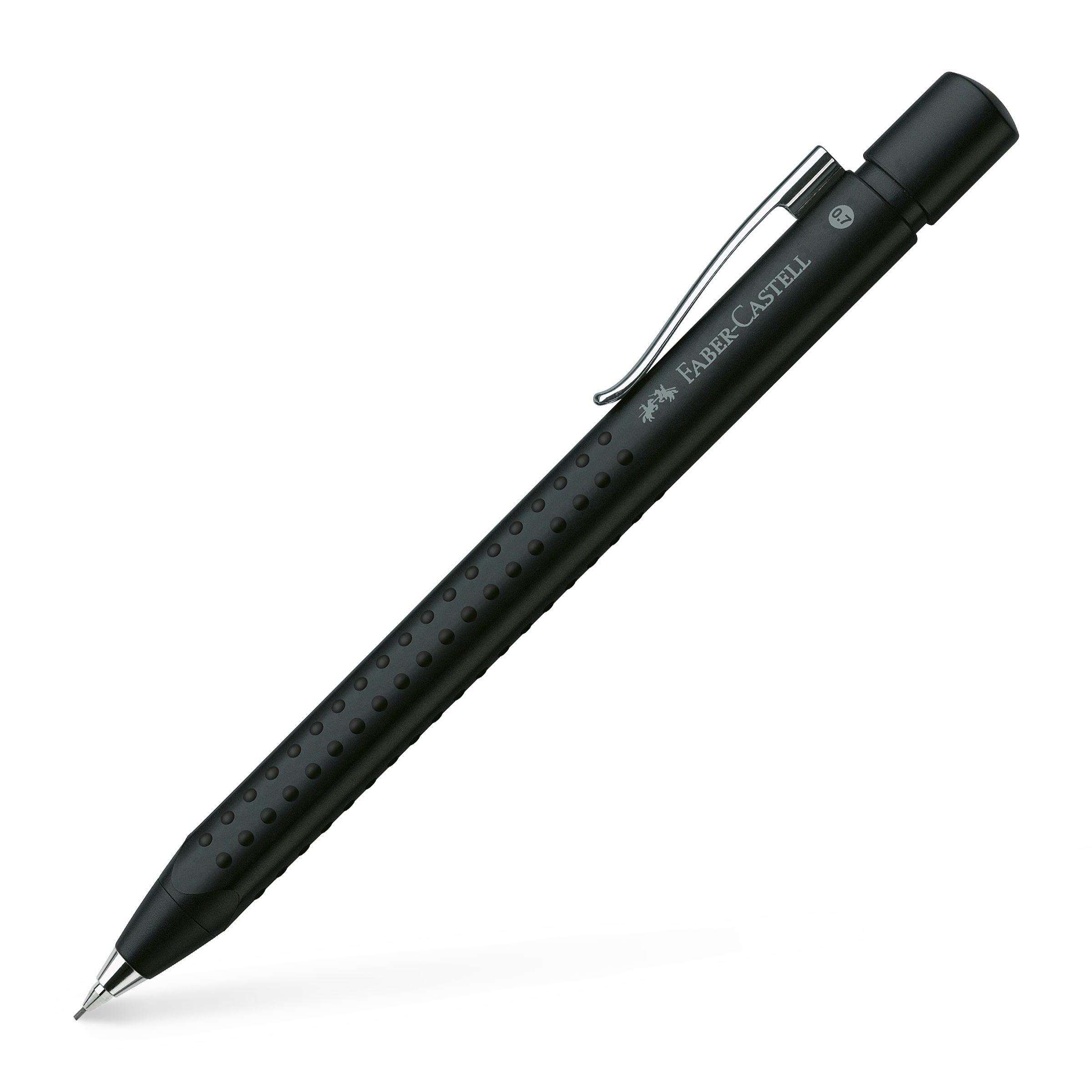 Creion Mecanic 0.7MM Negru Metalizat Grip 2011 Faber-castell