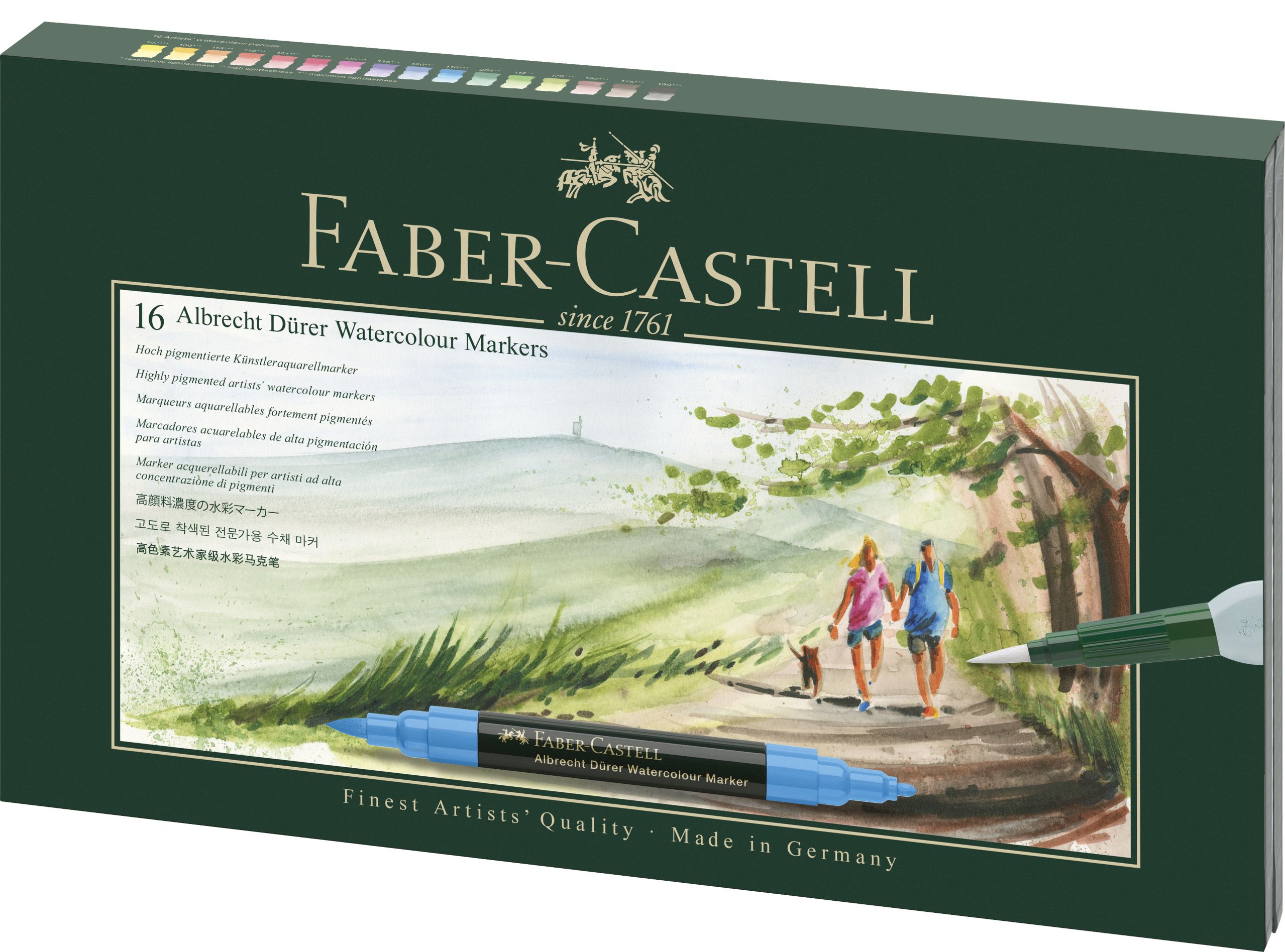Faber-Castell Cutie Cadou 16 Markere Solubile A.durer + Accesorii