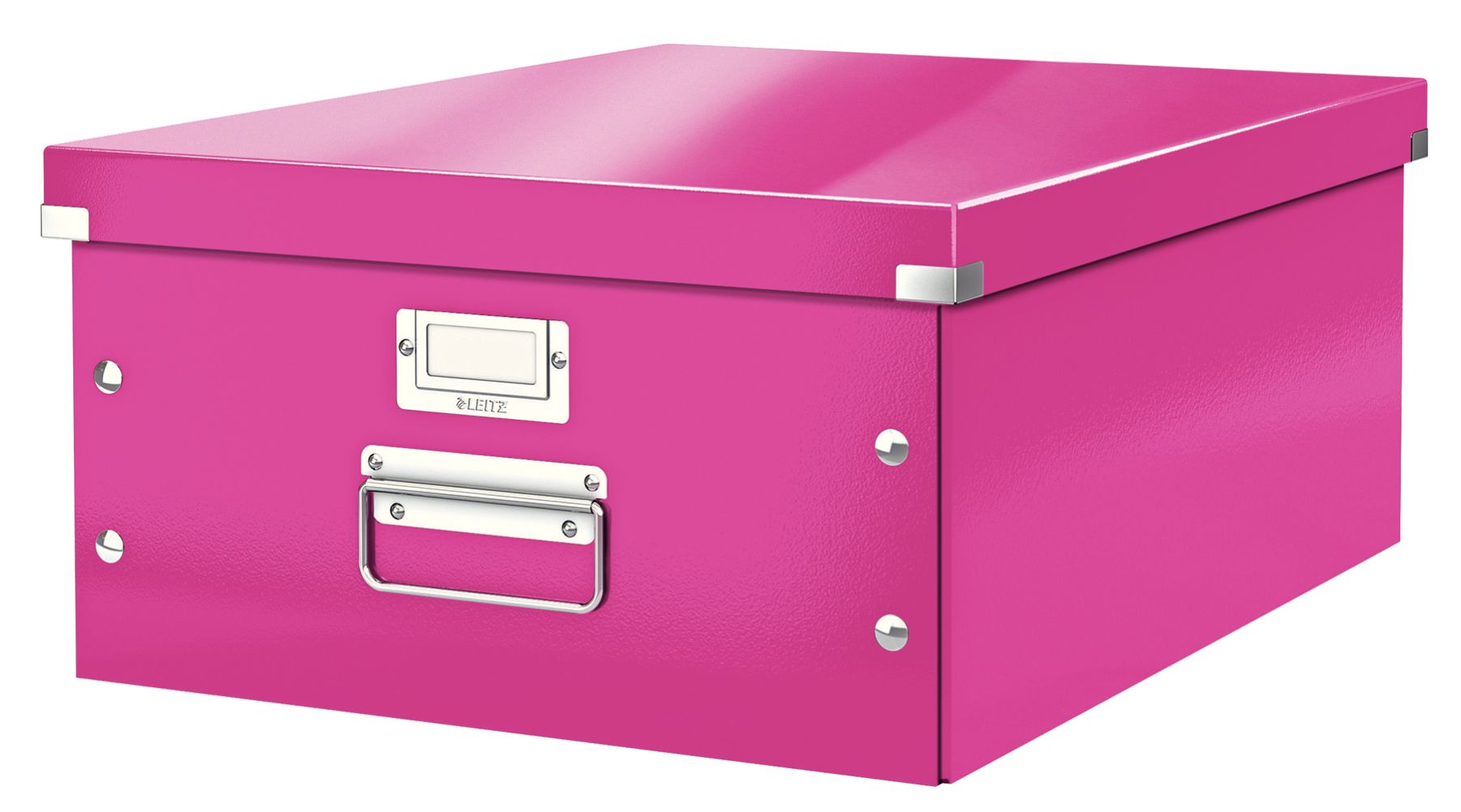Arhivare - Cutie depozitare mare roz click&store leitz