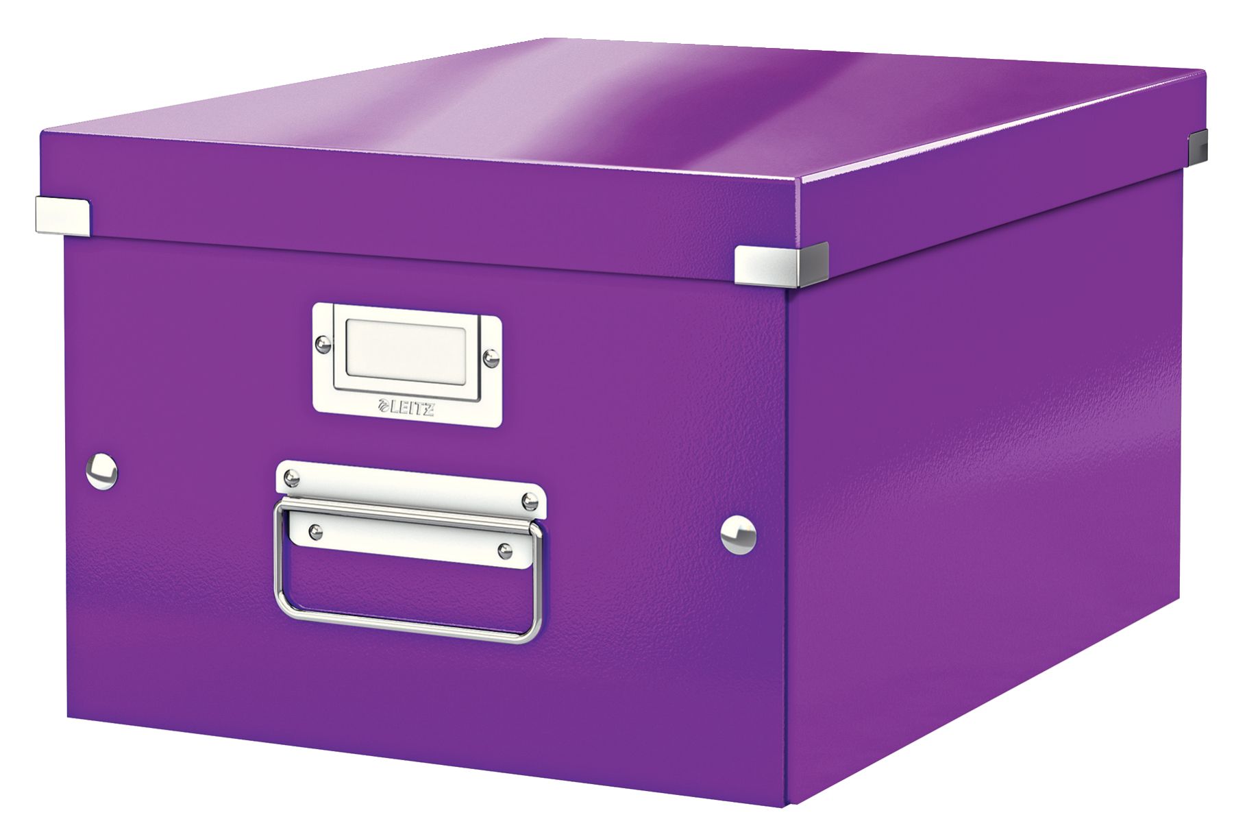 Arhivare - Cutie depozitare medie mov click&store leitz