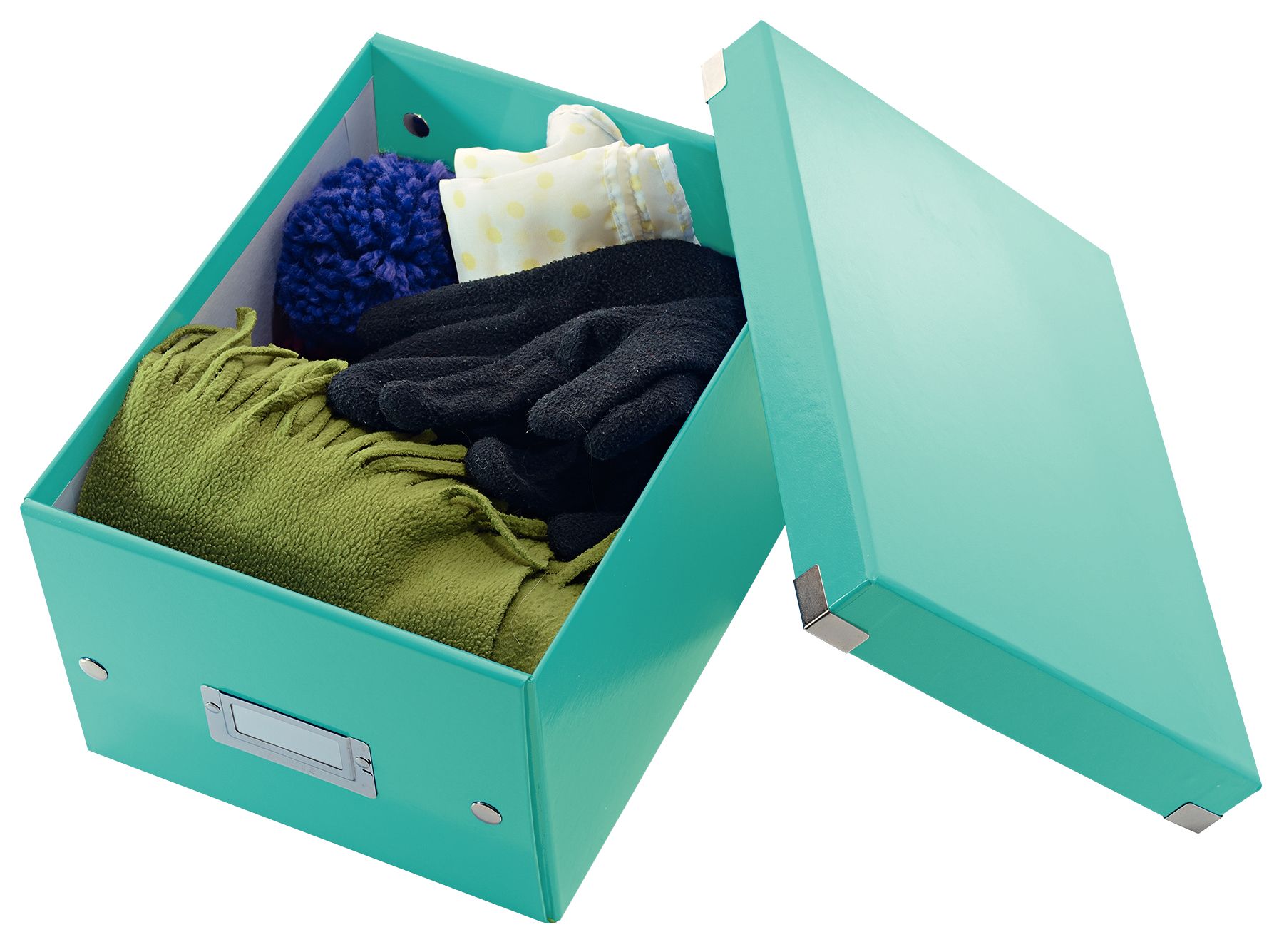 Cutie depozitare mica turcoaz click&store leitz [1]