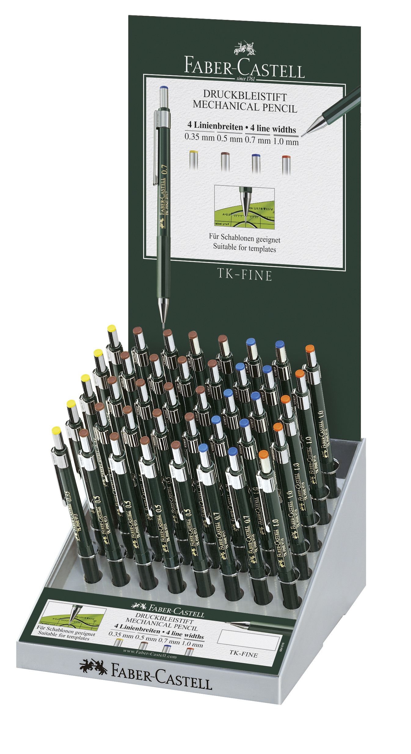 Display 40 Buc Creion Mecanic Tk-fine Faber-castell