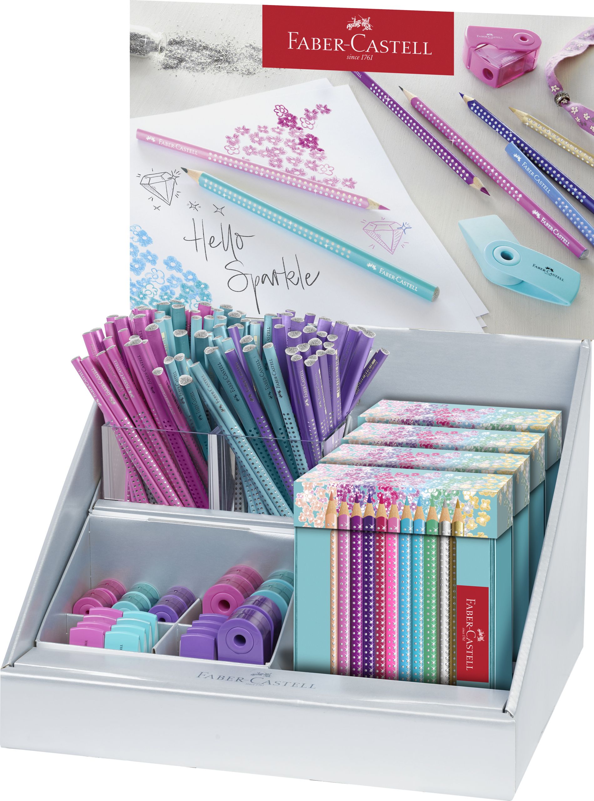 Faber-Castell Display Concept Sparkle 1 (cr Grafit, Cr Colorate+sleeve) Faber