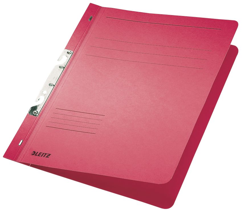 Dosare din carton - Dosar carton incopciat 1/1 rosu leitz