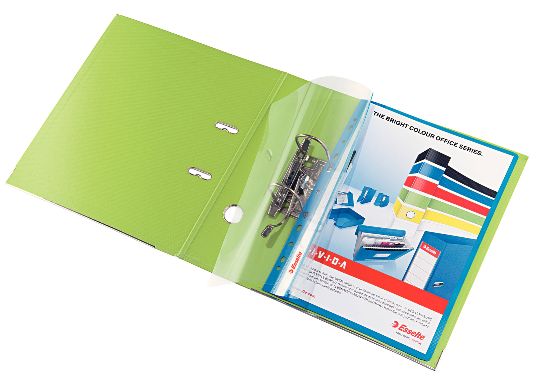 Dosar plastic cu sina si multiperforatii albastru esselte [1]