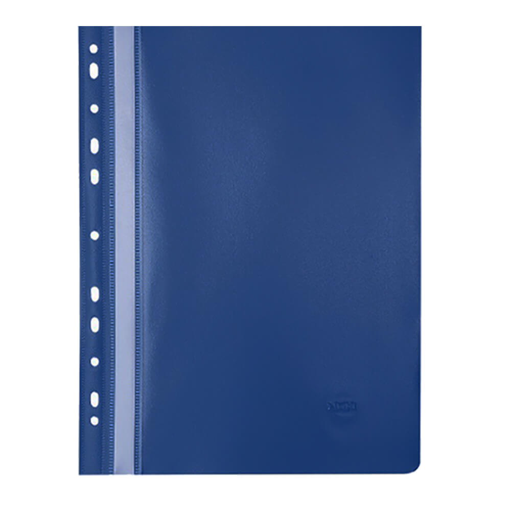 Dosare din plastic - Dosar plastic cu sina si multiperforatii bleumarin noki