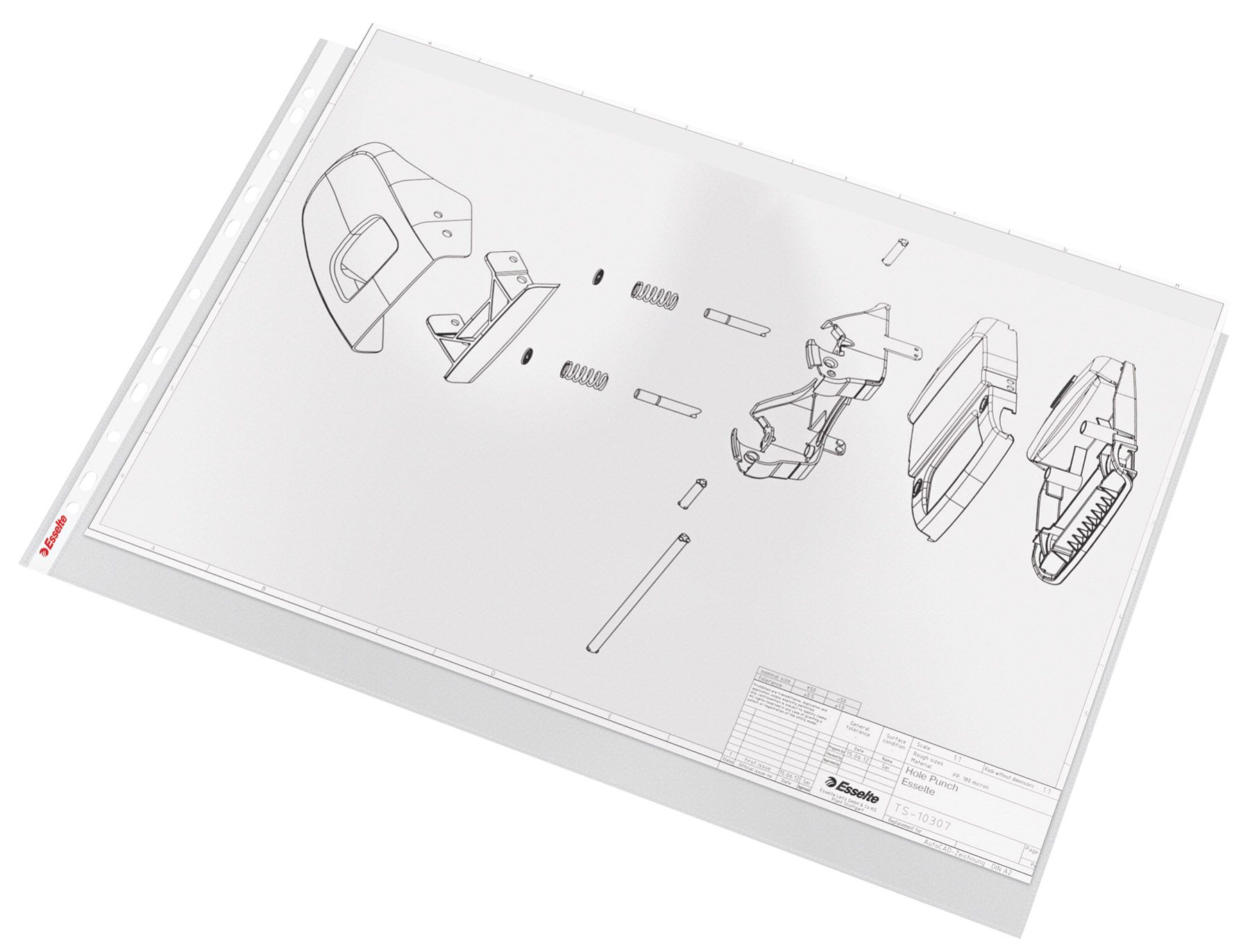 FOLIE PROTECTIE A3 10/SET 85 MICRONI ESSELTE