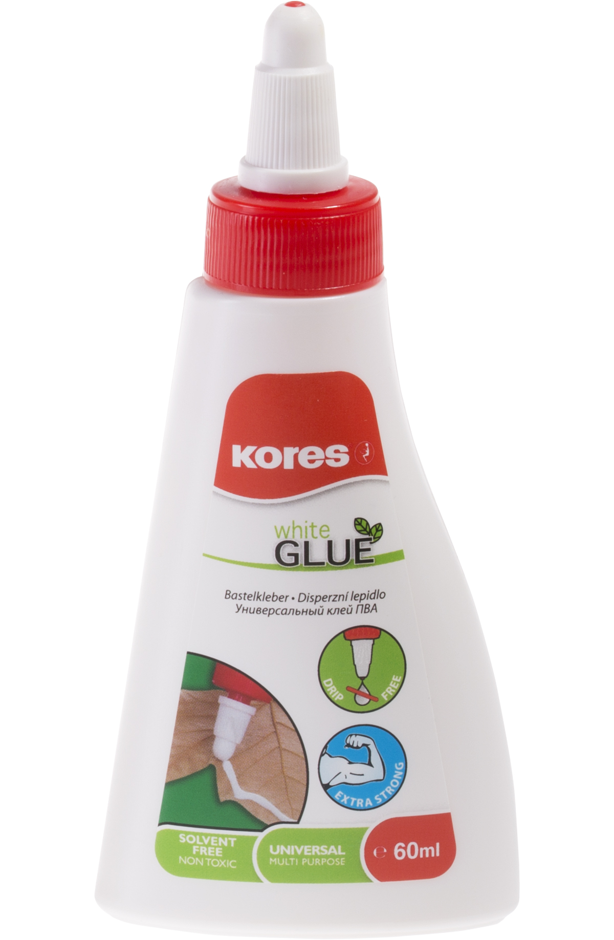 Lipici lichid craft alb 60g kores
