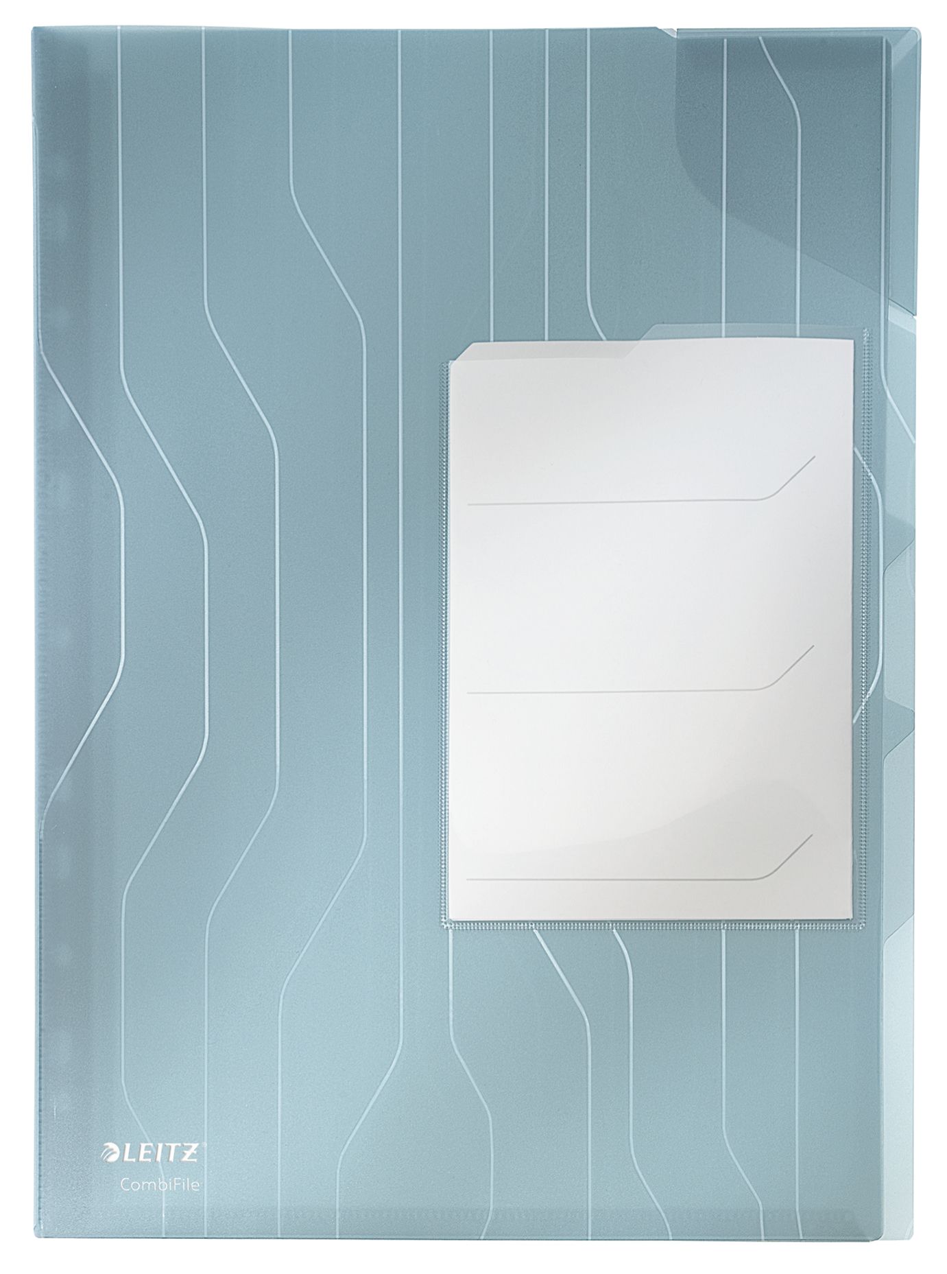 Mapa Plastic 3*20 Coli Albastra 3 Separatoare Comb Jumbo Leitz