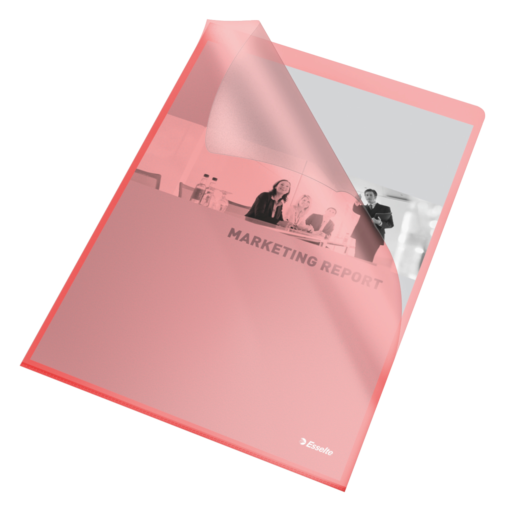 Mapa Protectie A4 Tip L Rosie 105 Microni 25/Set Esselte